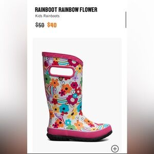 BOGS Rainboot in Rainbow Flower Size 10